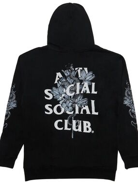 Anti Social Social Club Hokkaido 3M Reflective Hoodie, Black, Size M, NWT!